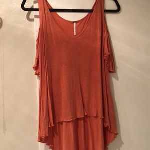 Free People top cut out sleeves